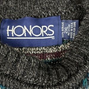 Honors Sweaters - Mens Vintage Sweater Honors 2XL Honors Sweaters - Mens Vintage Sweater Honors 2XL